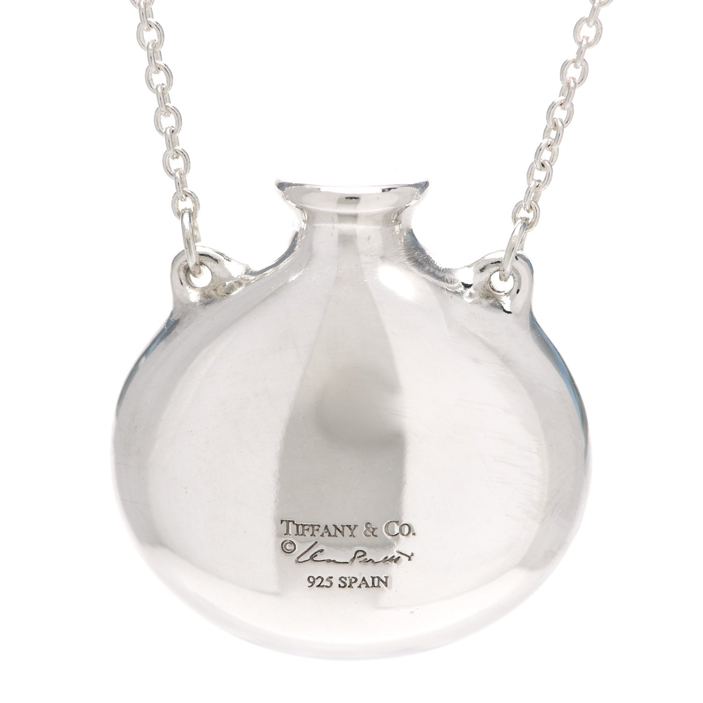Sterling Silver Elsa Peretti Bottle Pendant Necklace