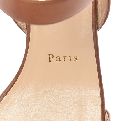 Christian Louboutin Calf Multipot 25 Block Heel Sandals 37.5 Cuoio 9 of 13