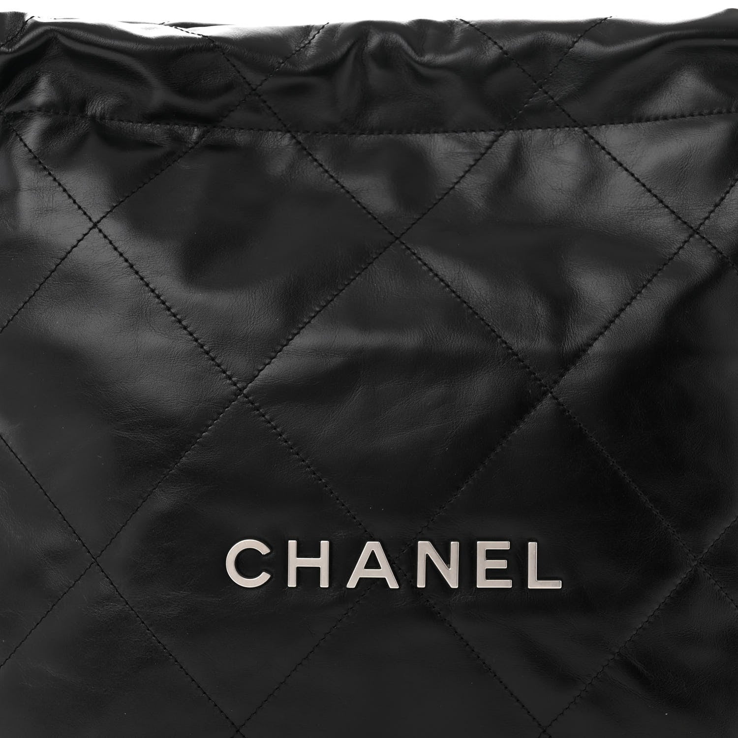 Chanel Shiny Calfskin Quilted Small Chanel 22 Black 8 of 11