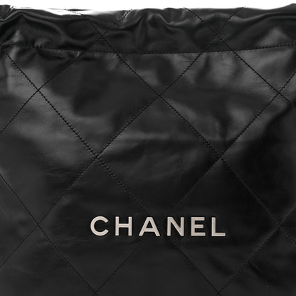 Chanel Shiny Calfskin Quilted Small Chanel 22 Black 8 of 11