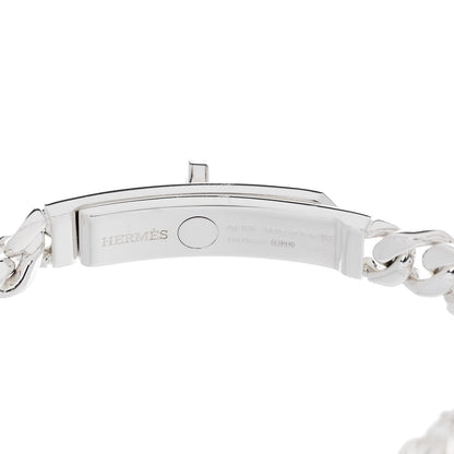 Hermes Sterling Silver TPM Kelly Gourmette Bracelet ST 4 of 5