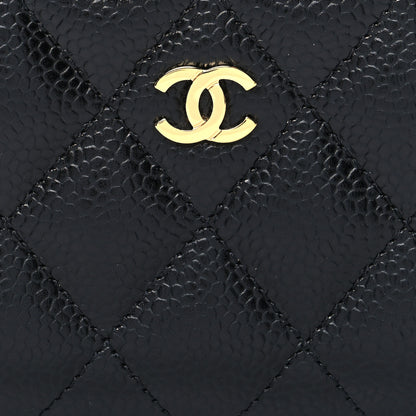 Chanel Caviar Quilted Zip Coin Purse Black 8 of 8