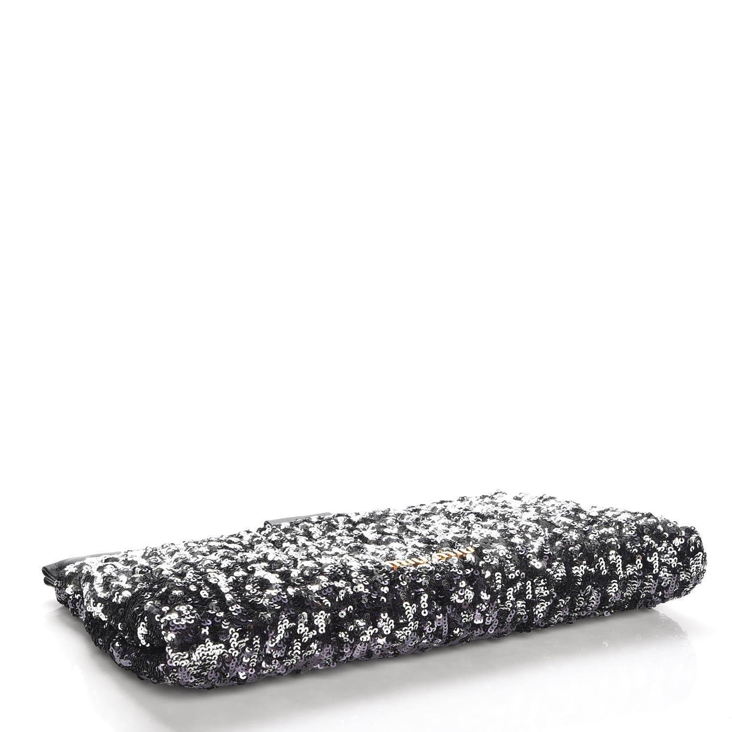 Miu Miu Paillettes Cloquet Sequined Clutch Antracite 4 of 7