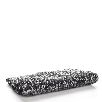 Miu Miu Paillettes Cloquet Sequined Clutch Antracite 4 of 7