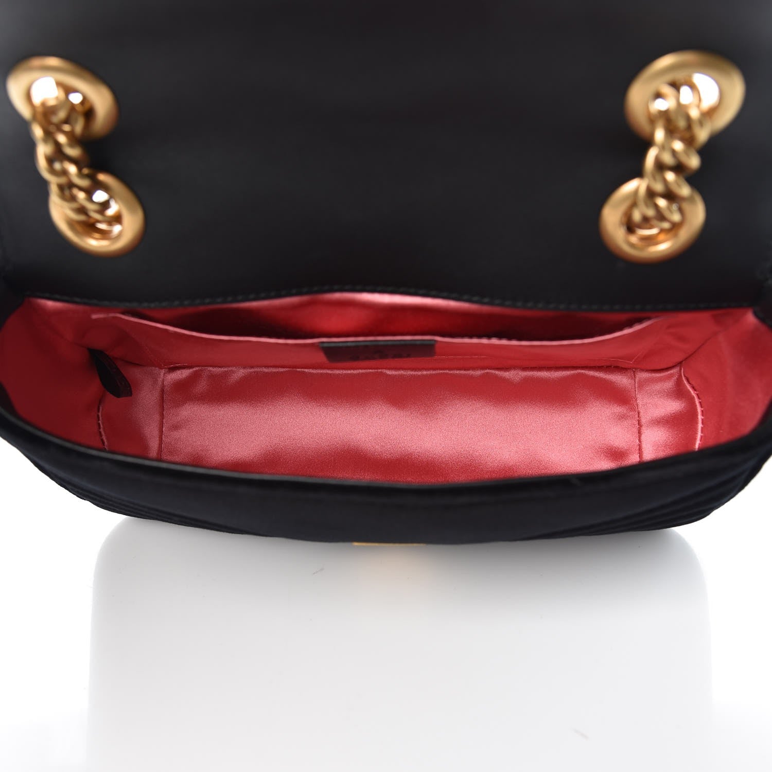 Gucci Velvet Matelasse Mini GG Marmont Shoulder Bag Black 5 of 7