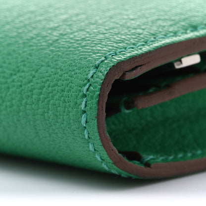 Hermes Chevre Mysore Bearn Gusset Wallet Menthe 10 of 11
