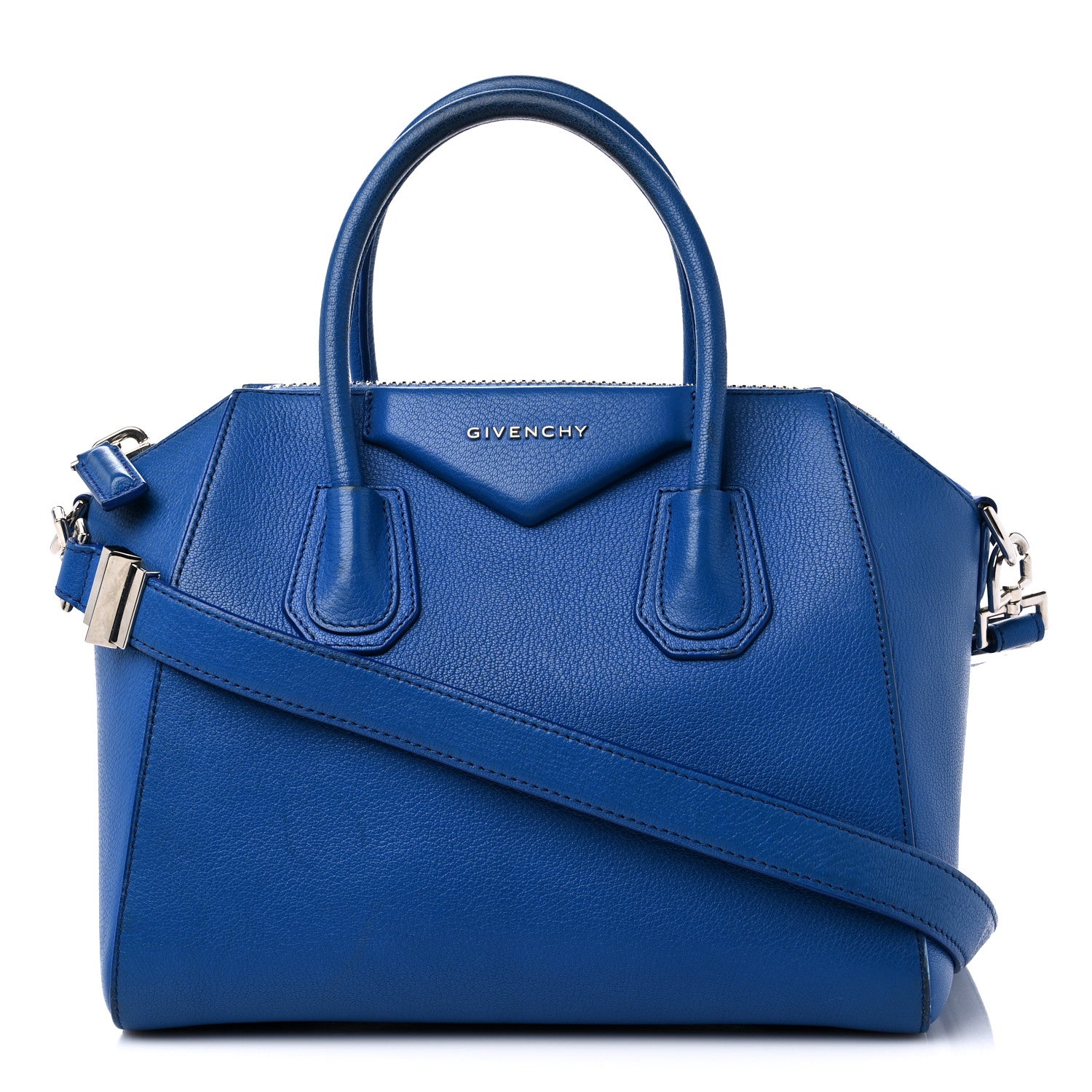 Givenchy Sugar Goatskin Small Antigona Indigo Blue 1 of 18