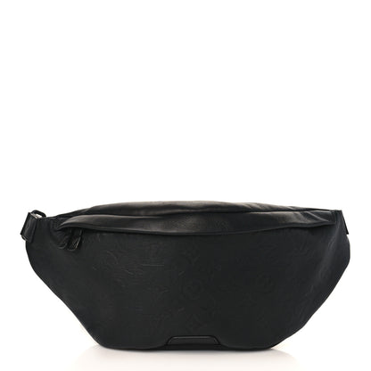 Louis Vuitton Calfskin Monogram Shadow Discovery Bumbag Black 1 of 8