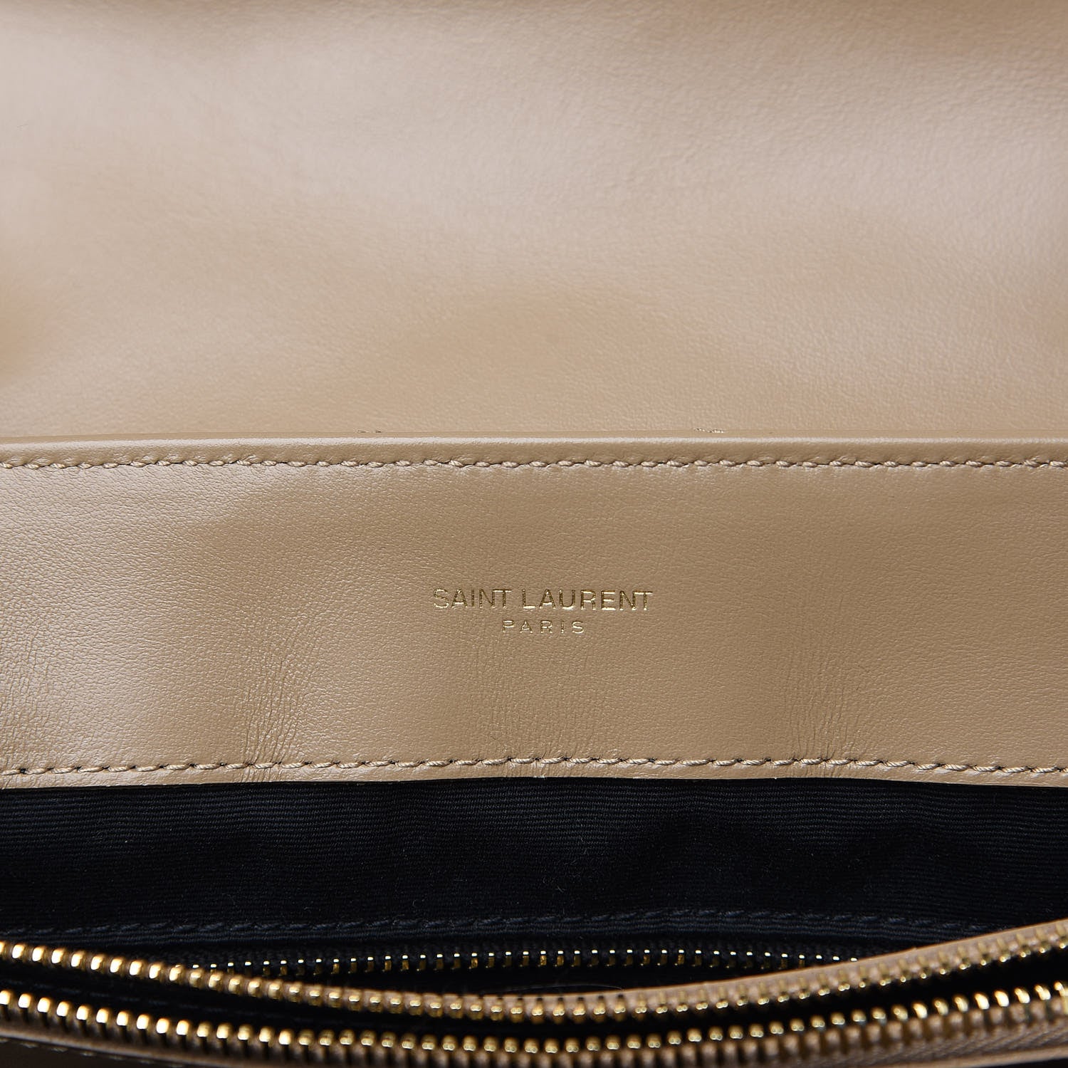 Saint Laurent Calfskin Y Quilted Monogram Medium Loulou Chain Satchel Dark Latte 5 of 9