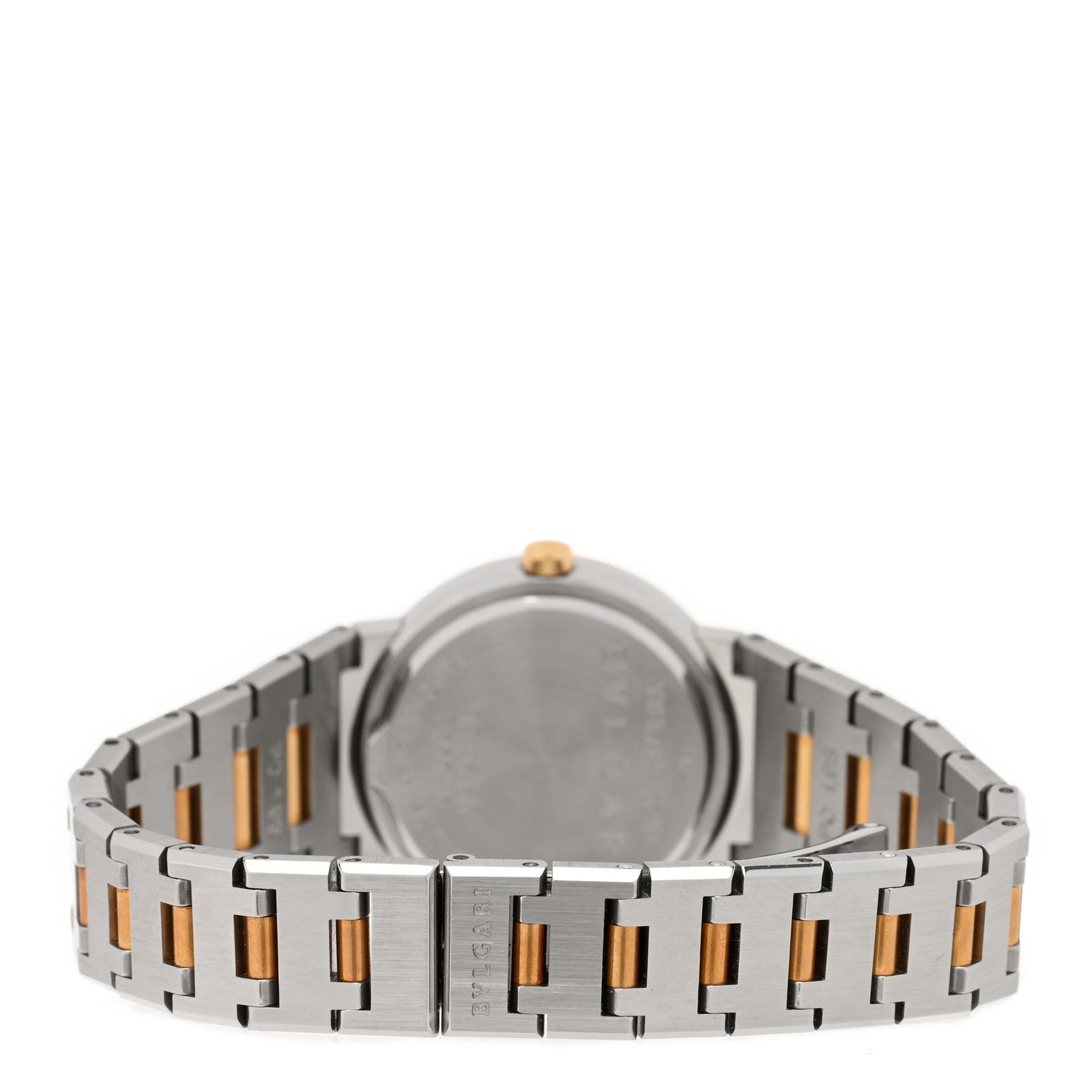 Bulgari Stainless Steel 18K Yellow Gold 26mm Quartz Watch Black 3 of 4