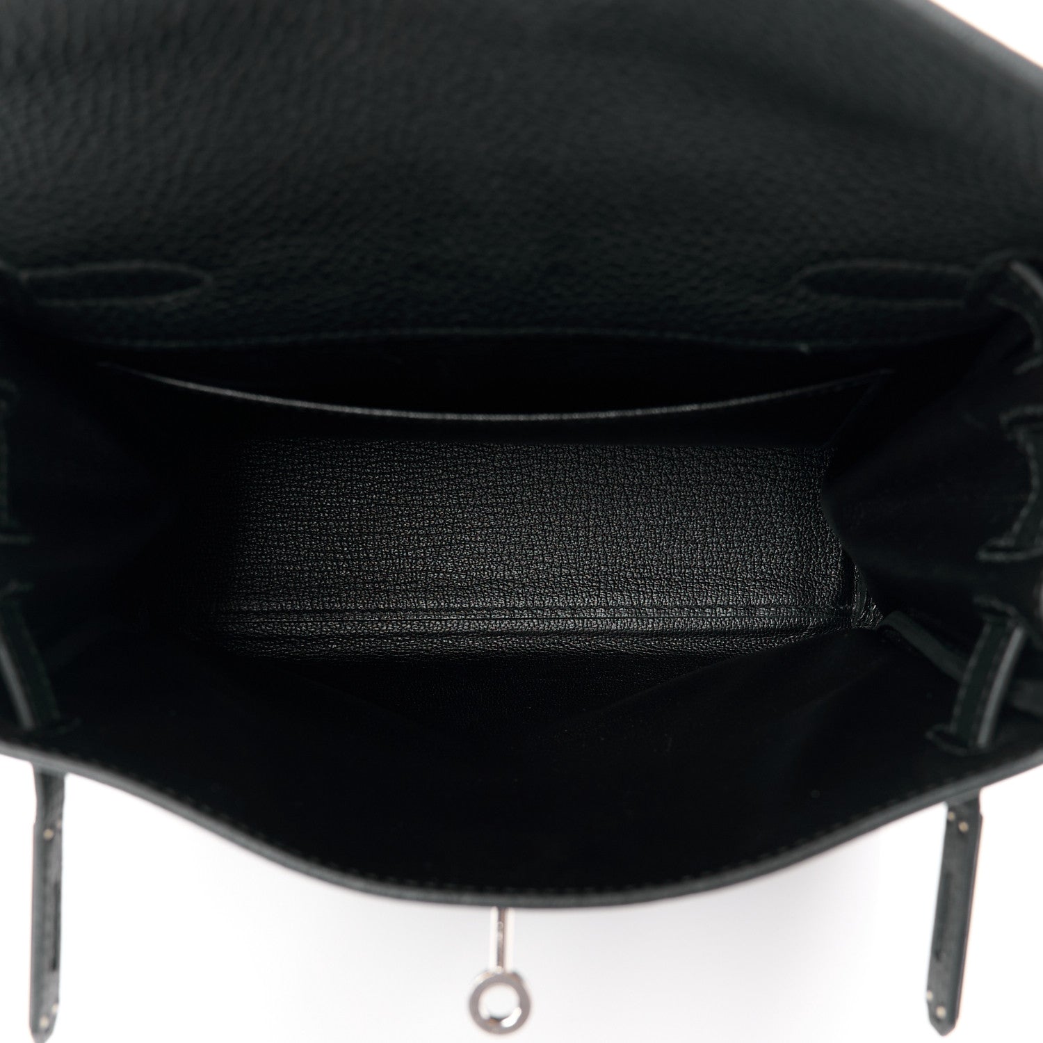 Hermes Taurillon Clemence Kelly Ado Backpack Black 5 of 17