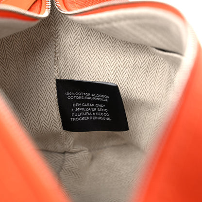 Hermes Canvas Small Bride-A-Brac Pouch Orange Burgundy 8 of 12