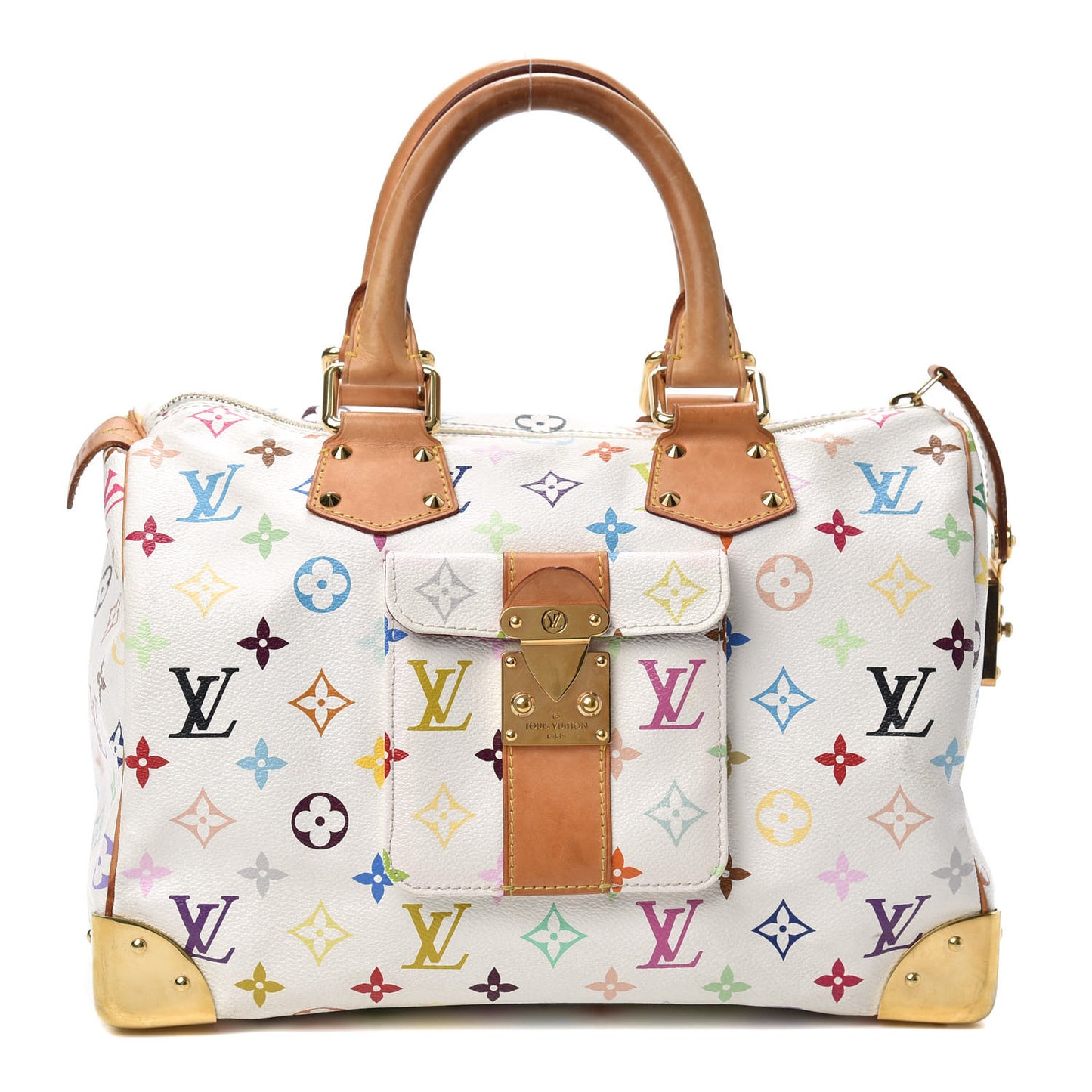 Monogram Multicolor Speedy 30 White