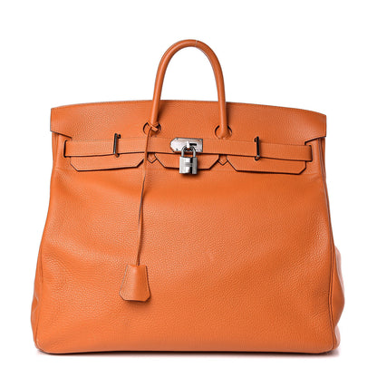 Hermes Togo HAC Travel Birkin 50 Orange 1 of 27
