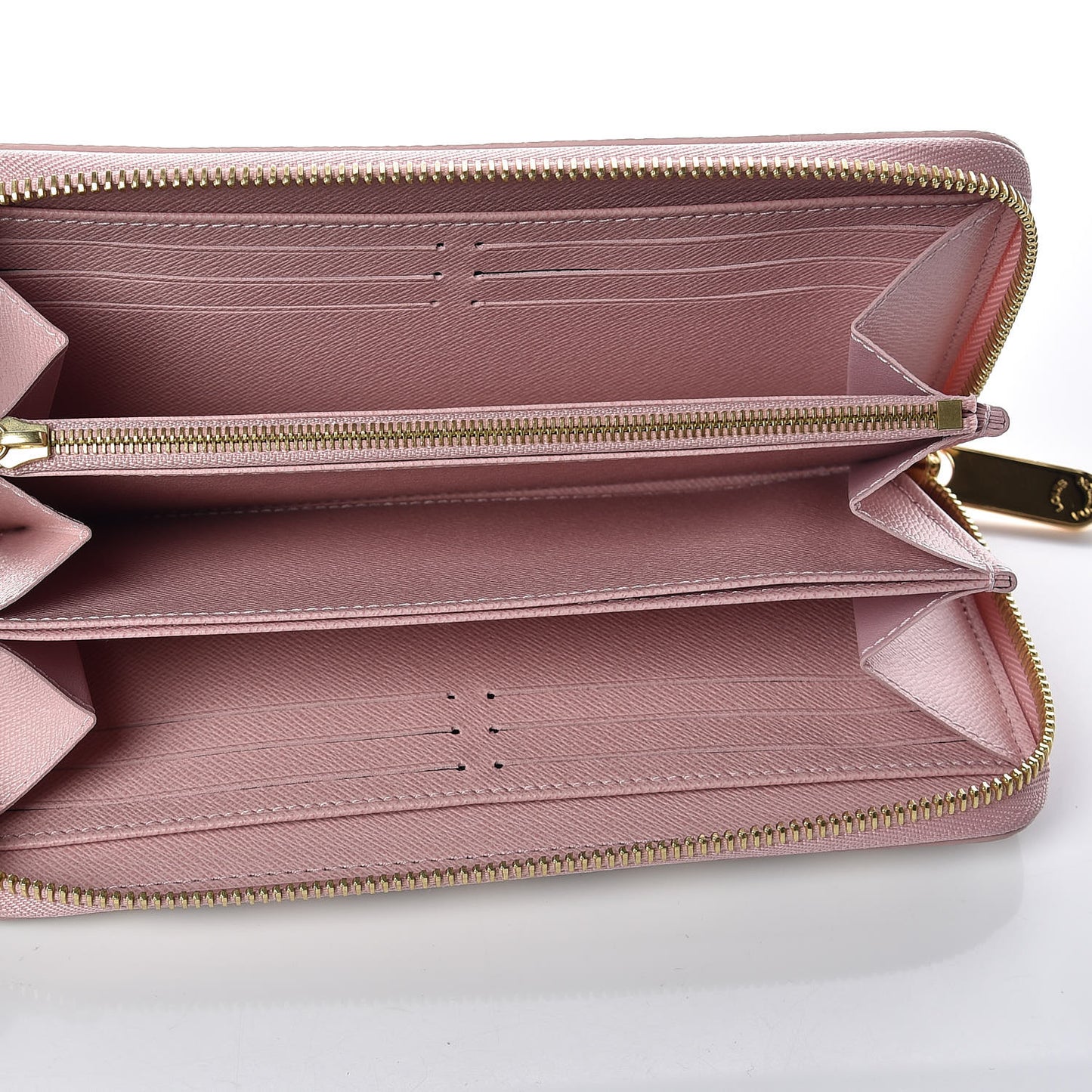 Damier Azur Zippy Wallet Rose Ballerine