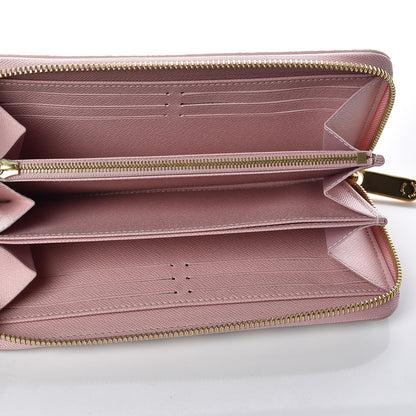 Louis Vuitton Damier Azur Zippy Wallet Rose Ballerine 5 of 9