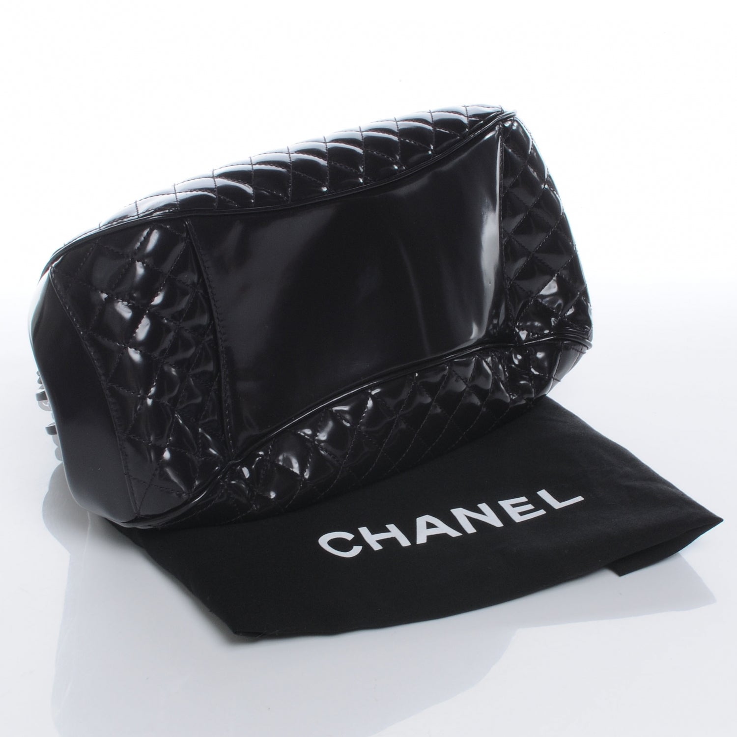 Chanel Patent Quilted Mademoiselle Small Frame Bag Purple 4 of 7
