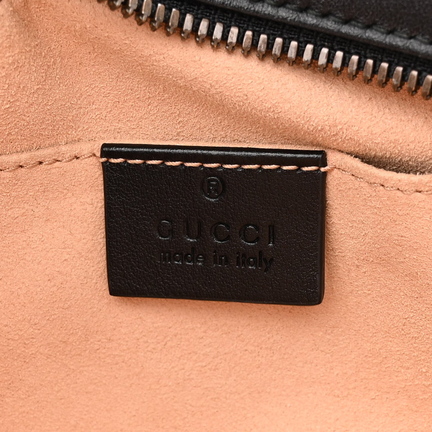 Calfskin Matelasse Small GG Marmont Chain Shoulder Bag Black