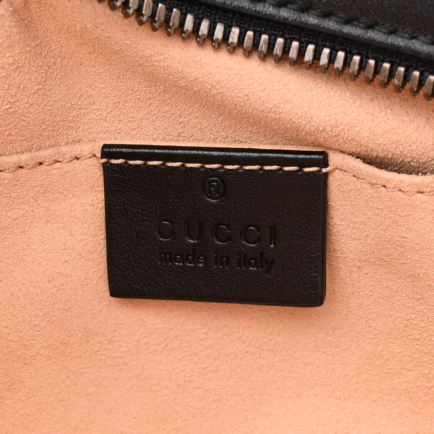 Gucci Calfskin Matelasse Small GG Marmont Chain Shoulder Bag Black 6 of 12