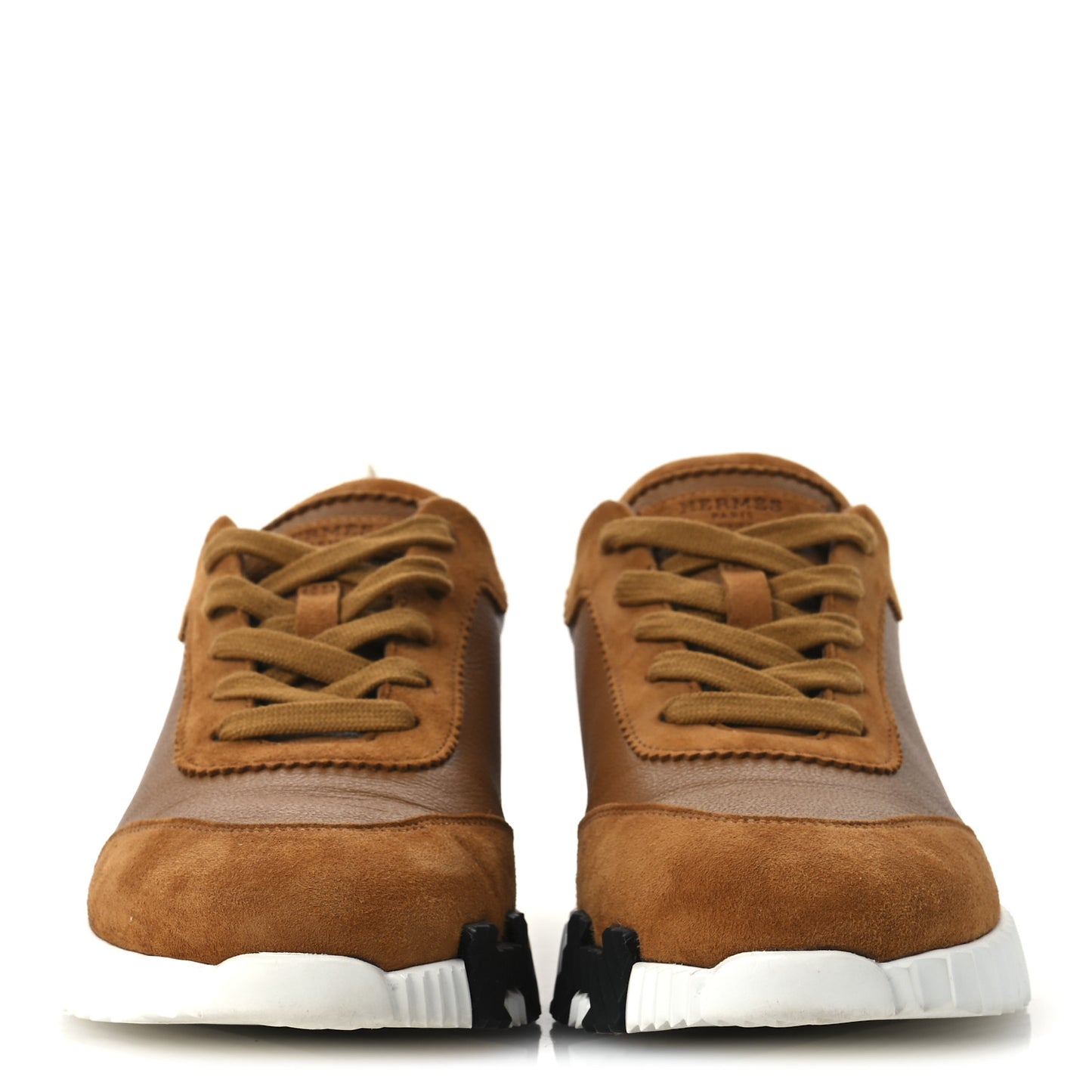 Sport Goatskin Suede Goatskin Womens Bouncing Sneakers 38.5 Naturel