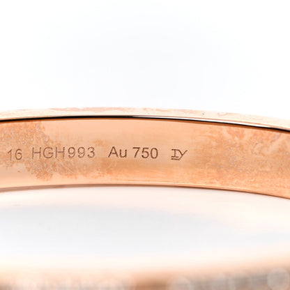 Cartier 18K Pink Gold Diamond LOVE Paved Bracelet 16 5 of 5