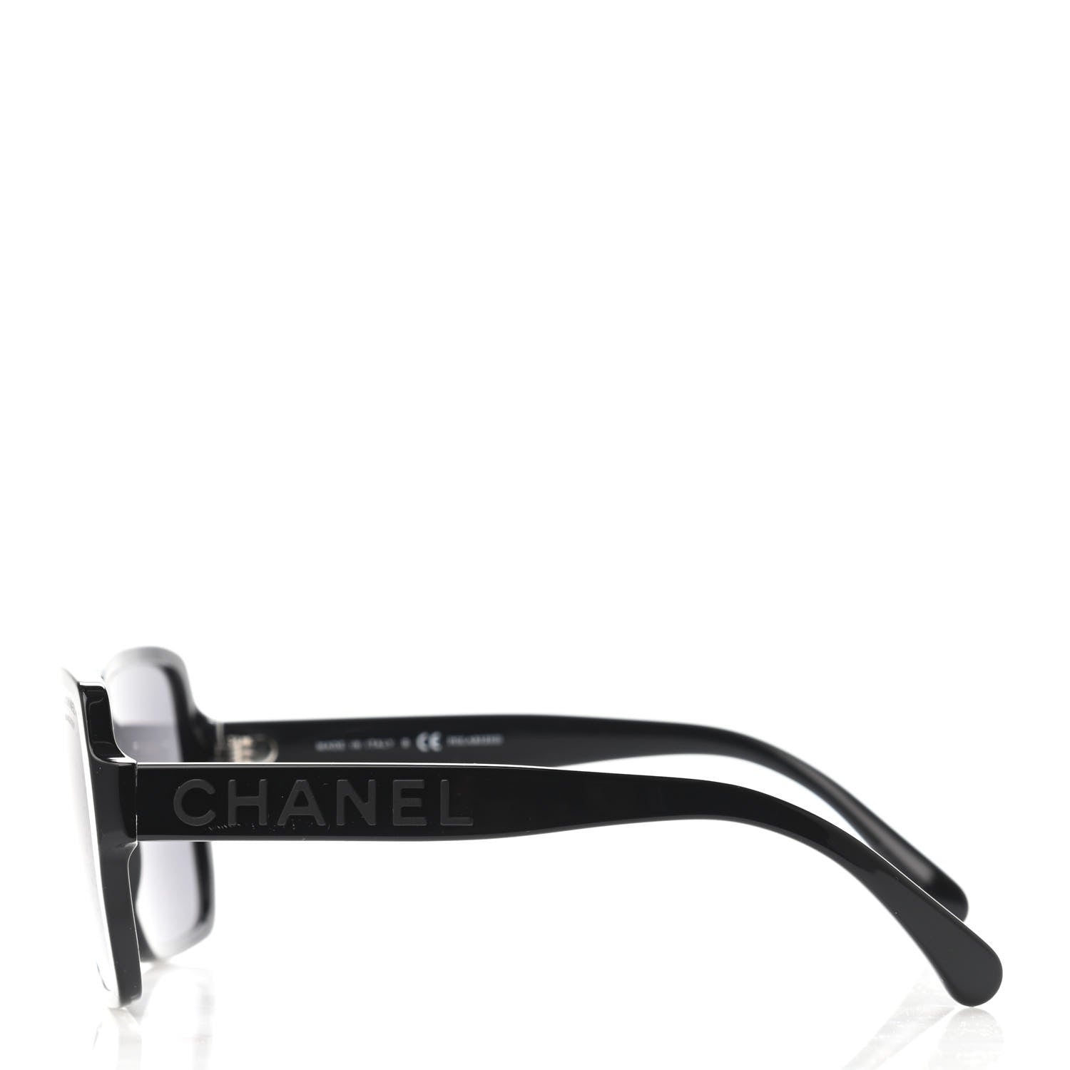 Chanel Acetate Polarized Square Sunglasses 5408 Black 2 of 4