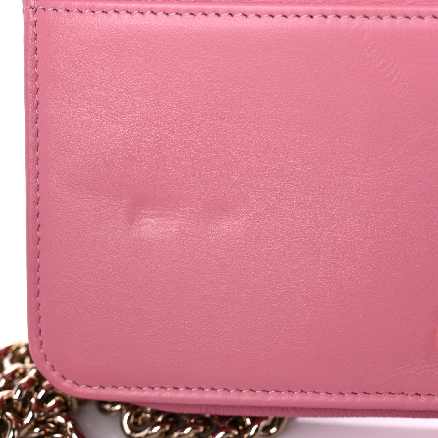 Chanel Caviar Quilted Boy Wallet On Chain WOC Pink 17 of 19