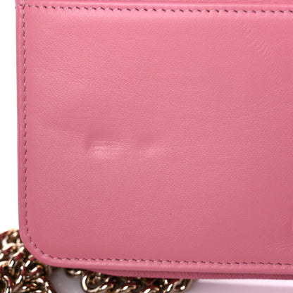 Chanel Caviar Quilted Boy Wallet On Chain WOC Pink 17 of 19