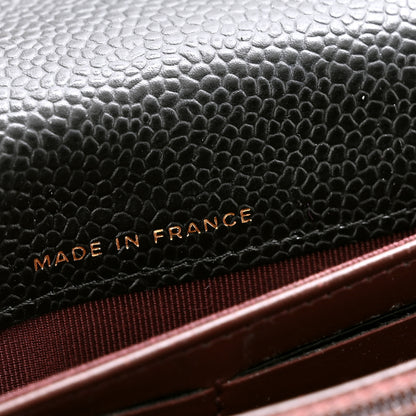 Chanel Caviar Quilted Large Gusset Flap Wallet Black 8 of 11