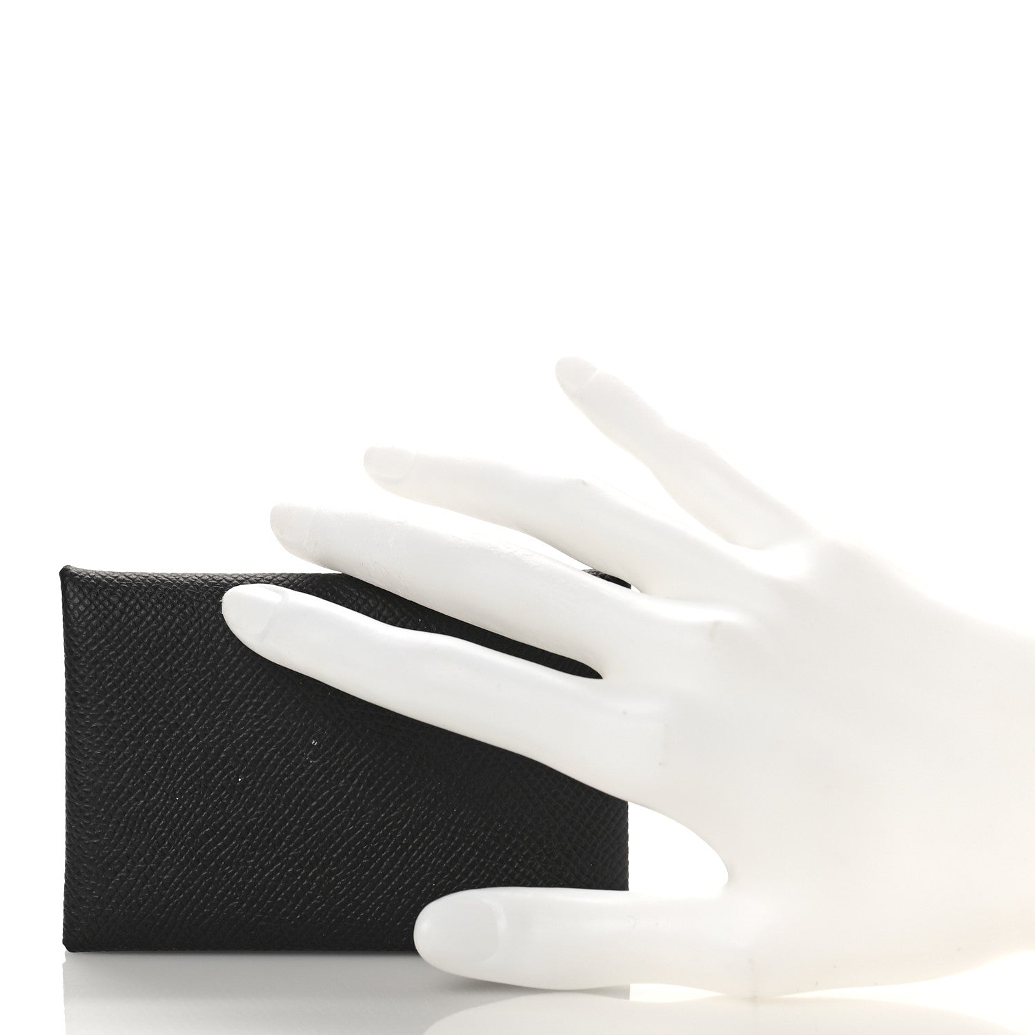 Hermes Epsom Calvi Card Case Black 2 of 8