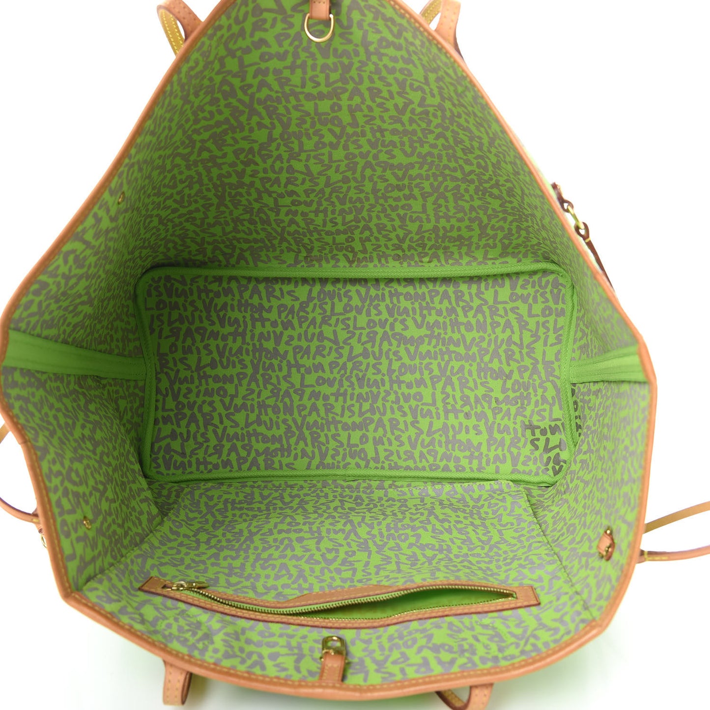 Monogram Graffiti Neverfull GM Green