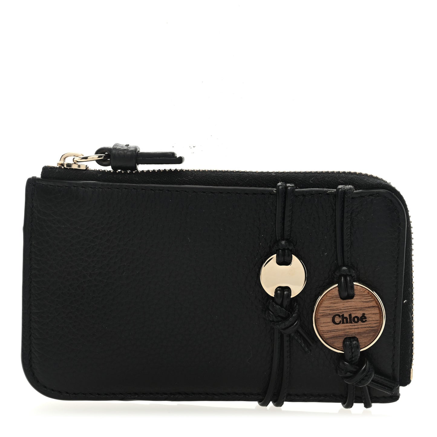 Calfskin Small Malou Purse With Card Slots Black