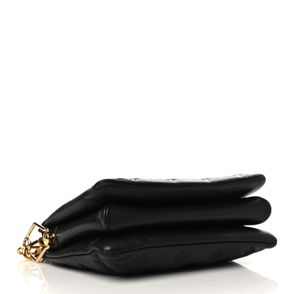 Louis Vuitton Lambskin Embossed Monogram Coussin BB Black 4 of 6
