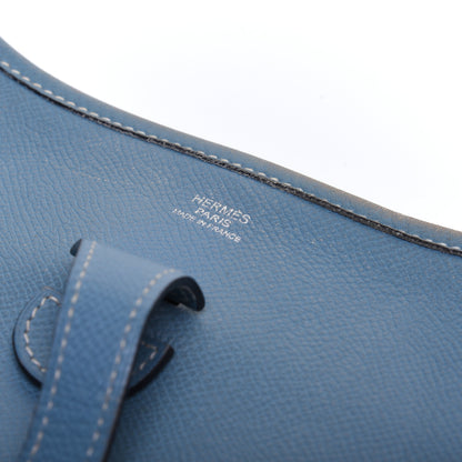 Hermes Epsom Evelyne PM Blue Jean 8 of 12