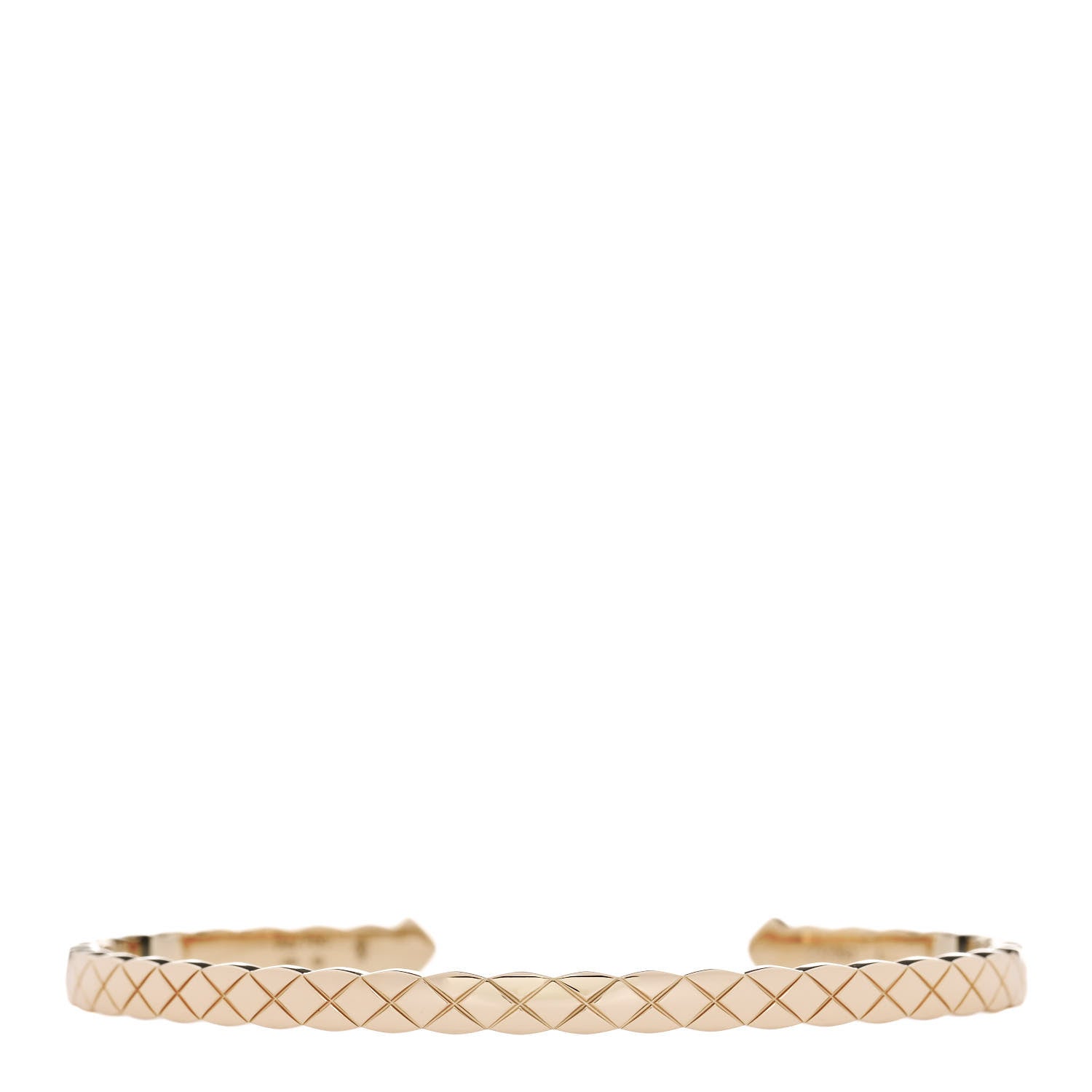 Chanel 18K Yellow Gold Coco Crush Cuff Bracelet L 2 of 5