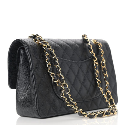 Chanel Caviar Quilted Medium Double Flap Black 3 of 11