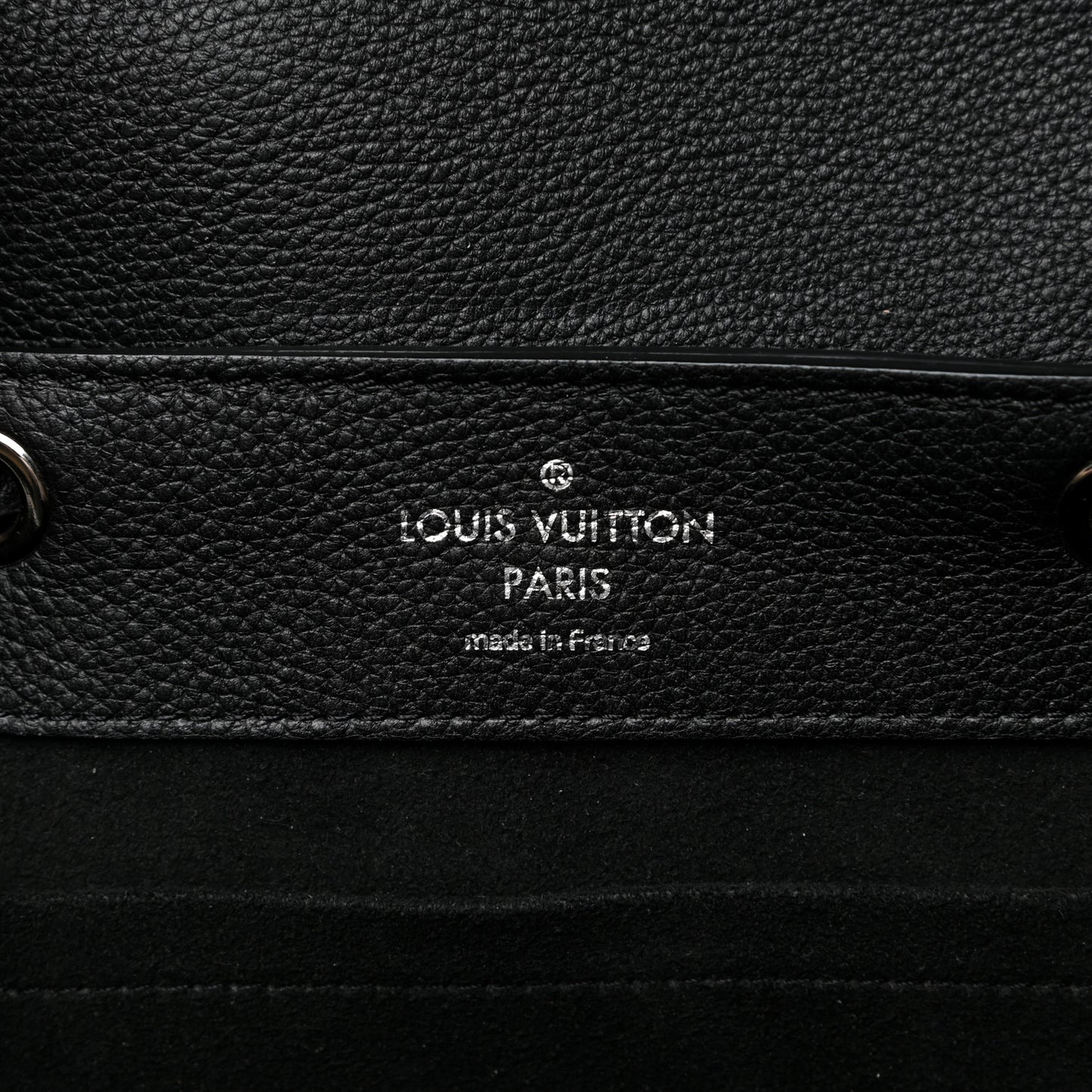 Calfskin Lockme Backpack Black