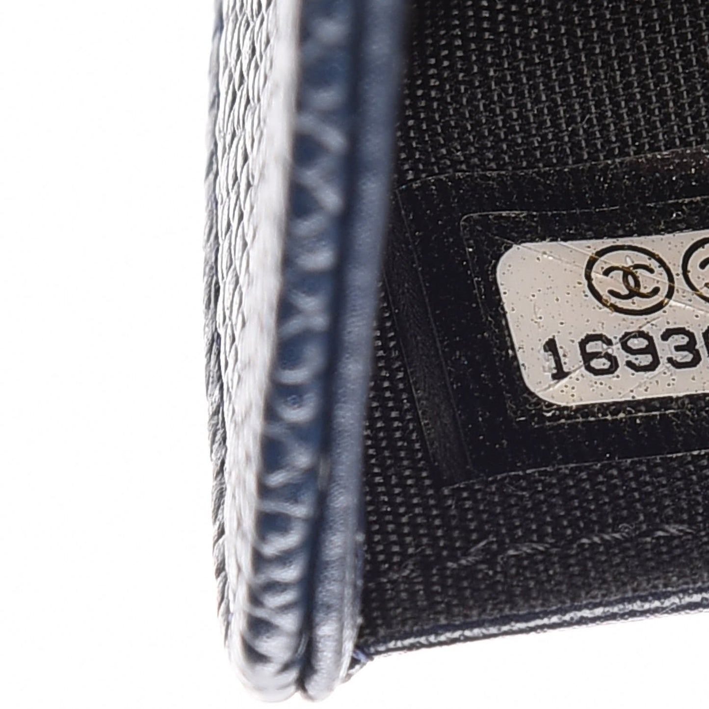 Caviar Timeless CC French Wallet Navy Blue