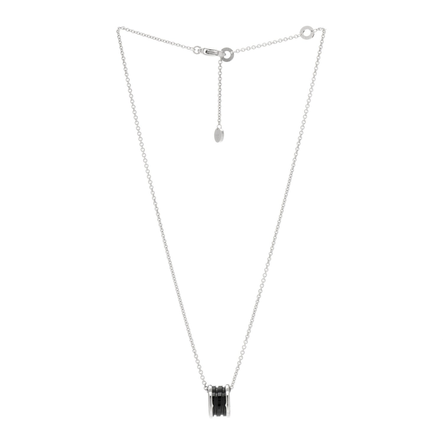 Bulgari Sterling Silver Ceramic Save The Children Pendant Necklace 2 of 3
