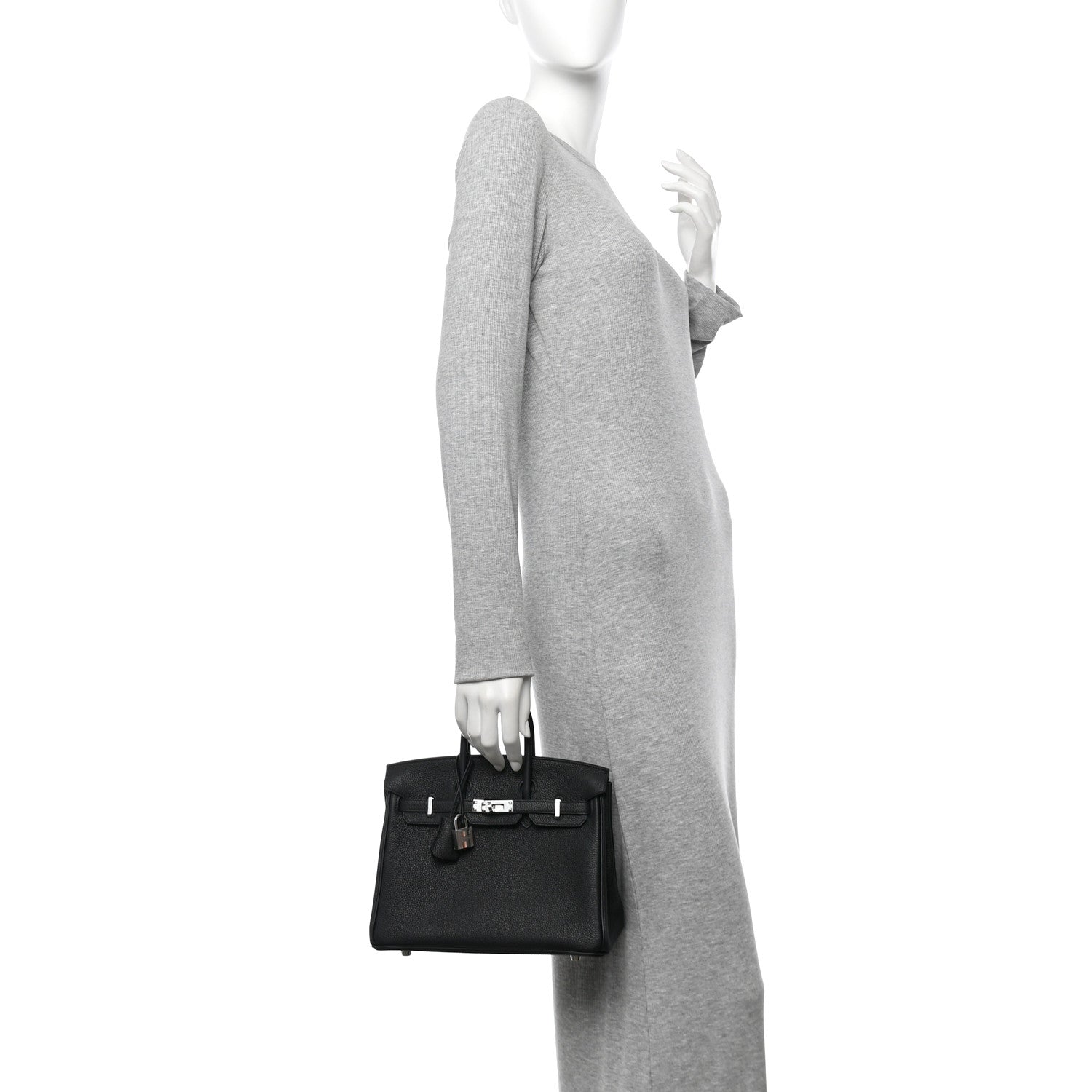 Hermes Togo Birkin 25 Black 2 of 12