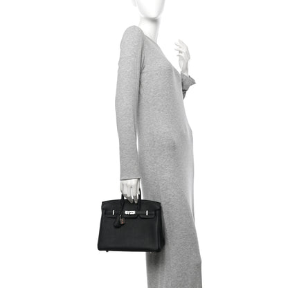 Hermes Togo Birkin 25 Black 2 of 12
