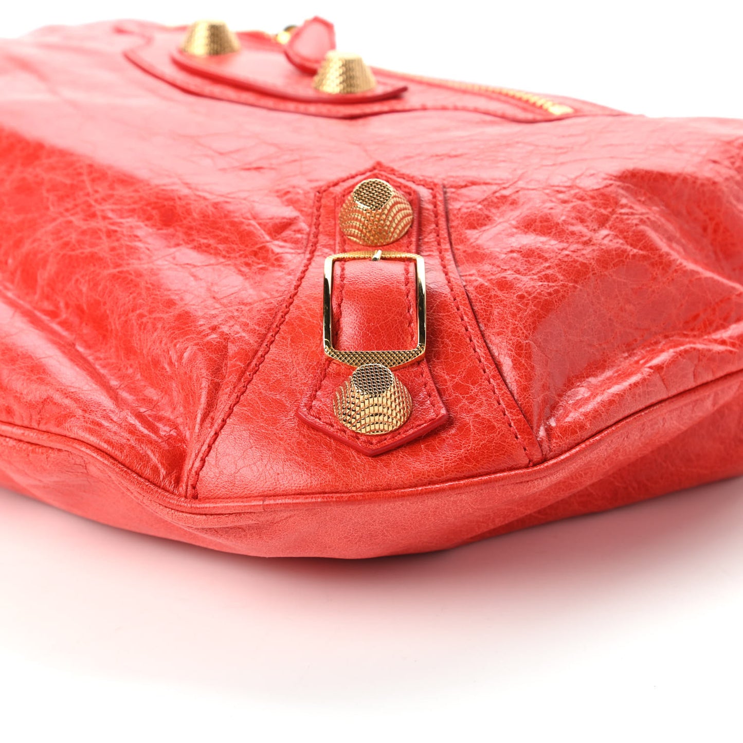 Agneau Giant 21 Gold Hardware Hobo Vermillion