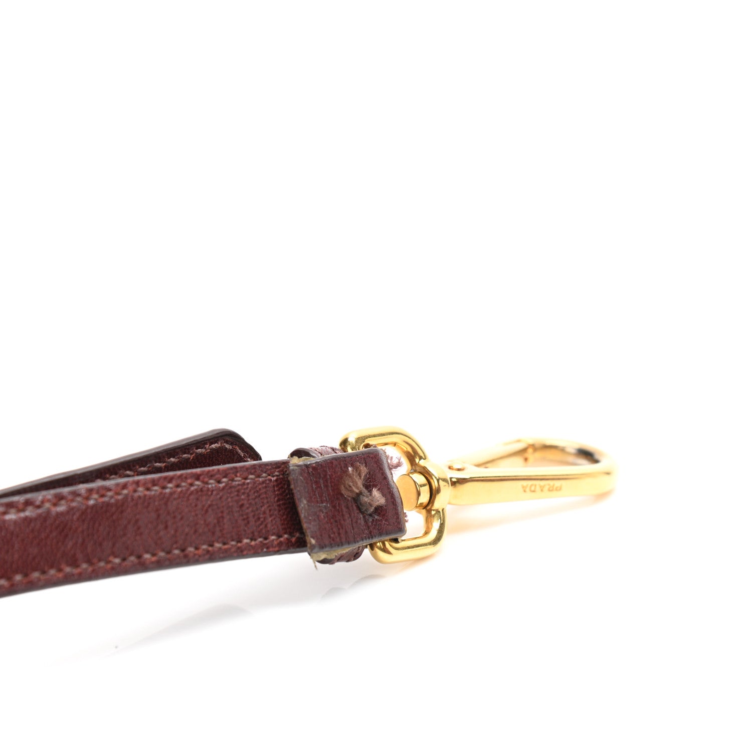 Prada Goatskin Woven Small Tote Burgundy 10 of 11