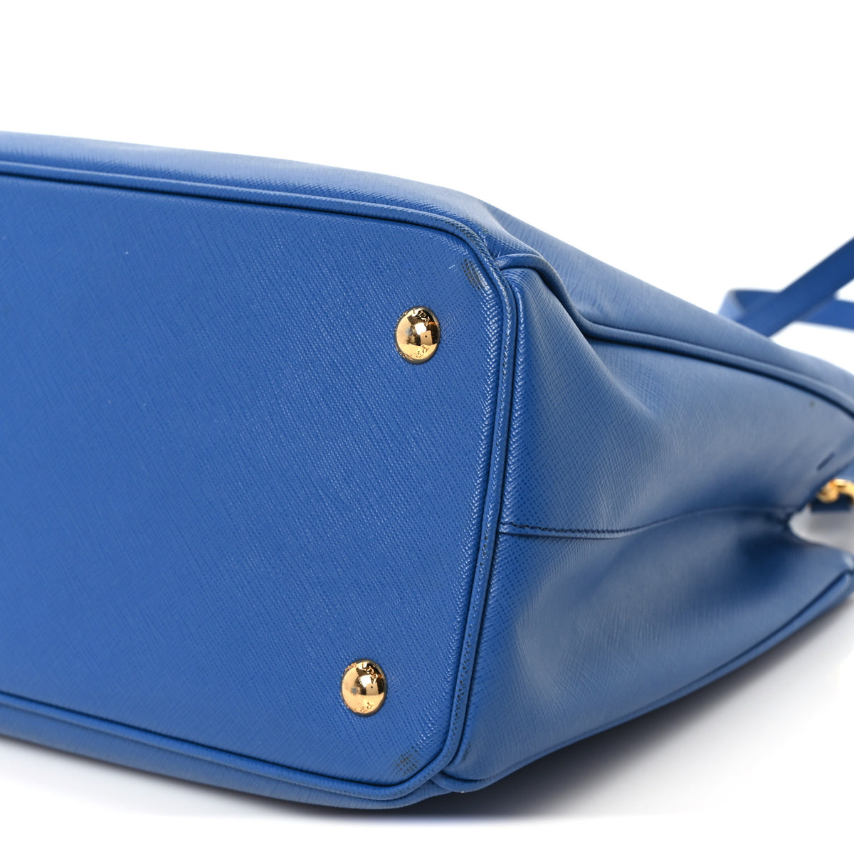 Saffiano Lux Medium Galleria Double Zip Tote Blue