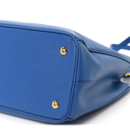 Prada Saffiano Lux Medium Galleria Double Zip Tote Blue 11 of 11