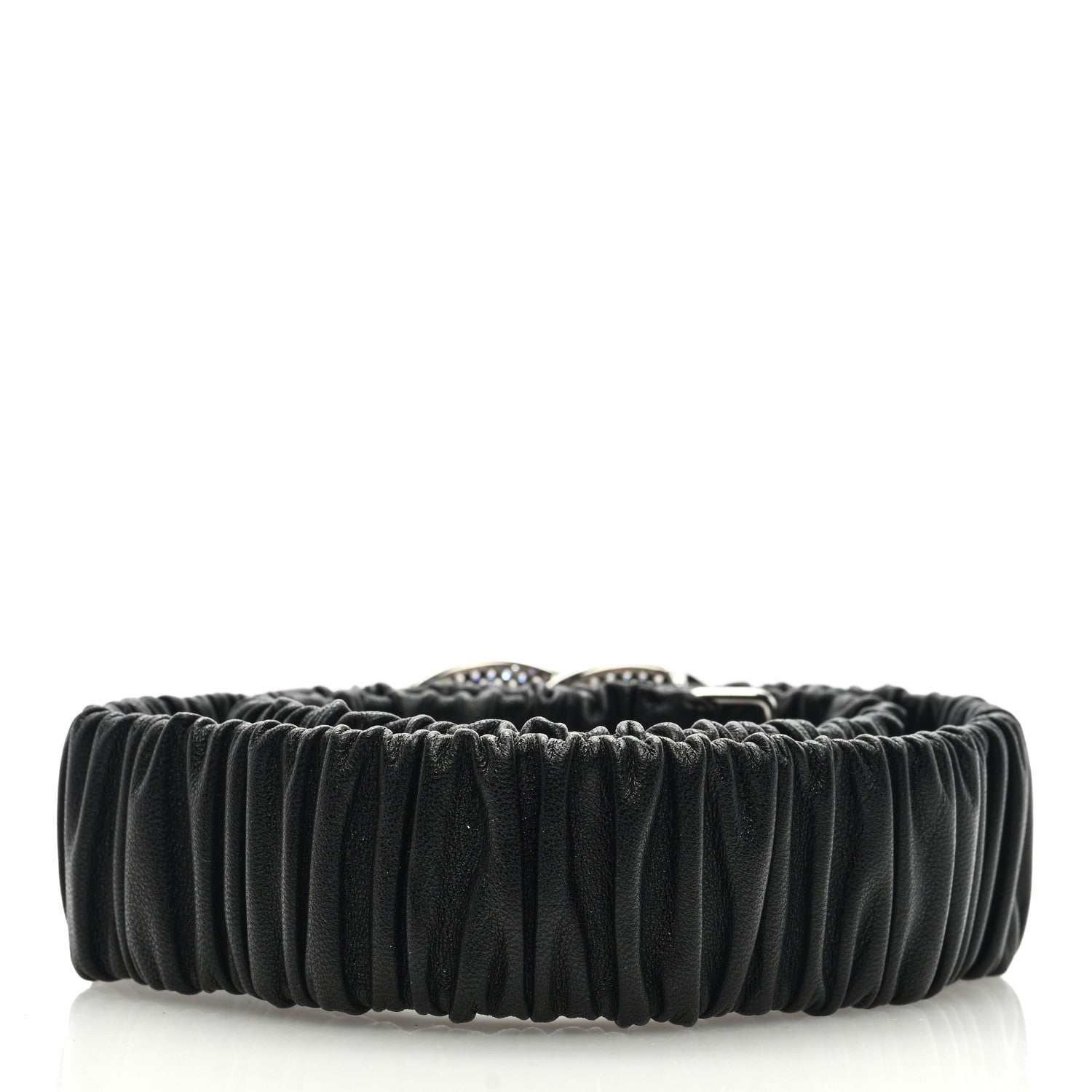 Chanel Calfskin Crystal CC Belt 75 30 Black 2 of 3