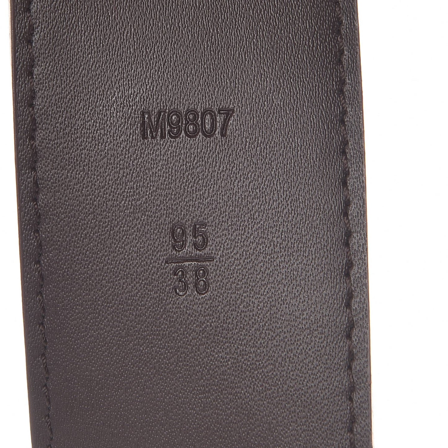 Damier Ebene 40mm LV Initiales Belt 95 38