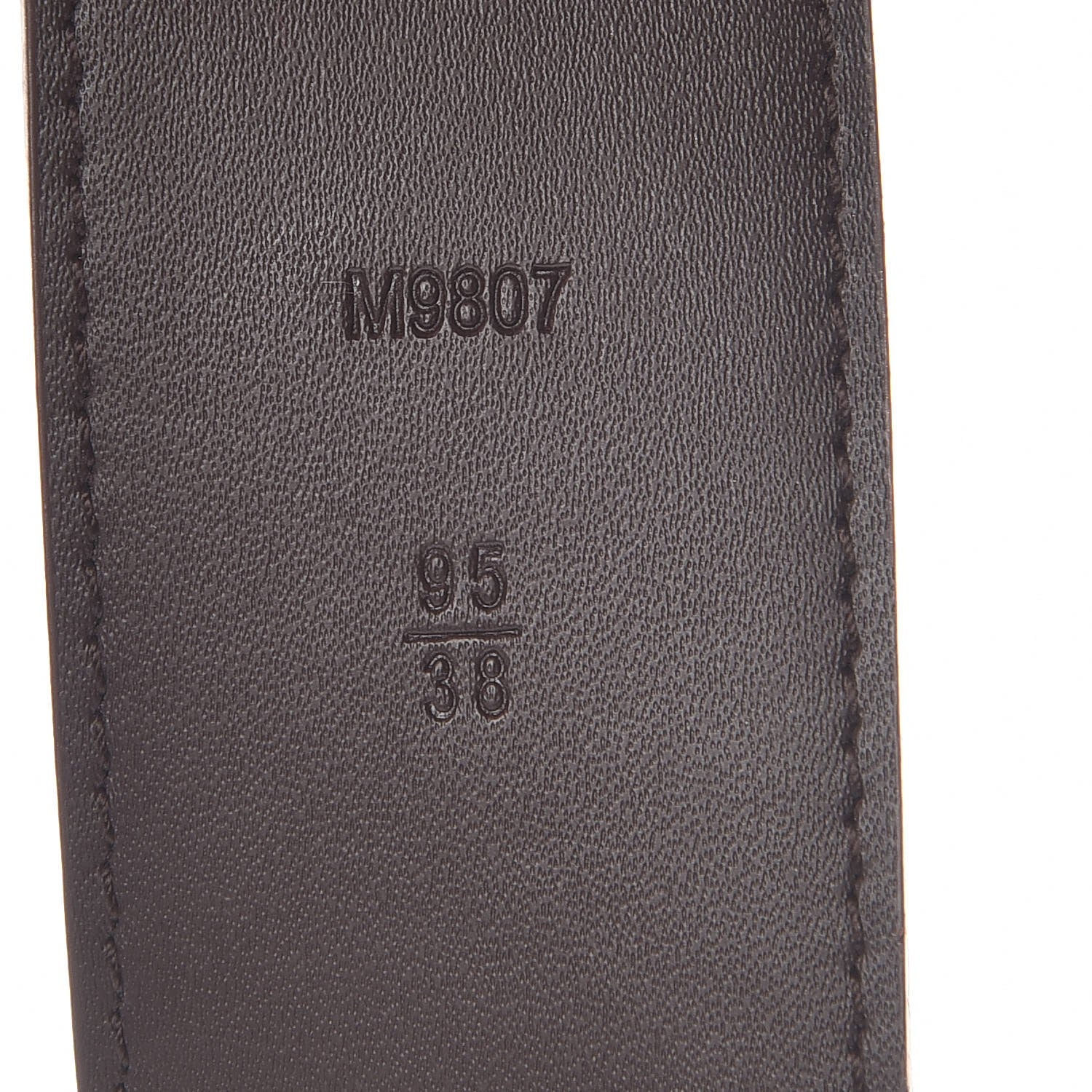 Louis Vuitton Damier Ebene 40mm LV Initiales Belt 95 38 9 of 9