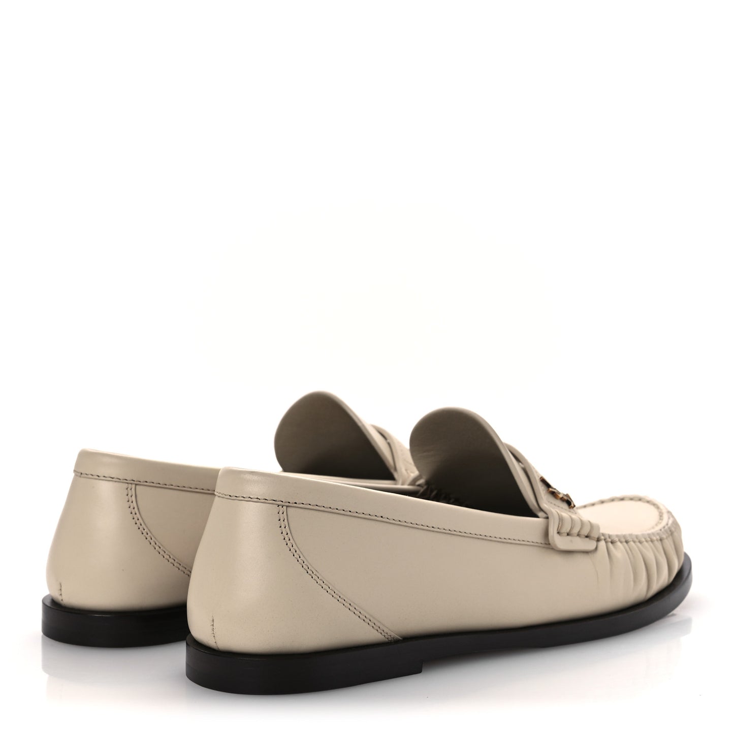 Calfskin Penny Loafers 37.5  Crema Soft
