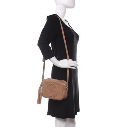 Gucci Pebbled Calfskin Small Soho Disco Bag Camelia 2 of 11